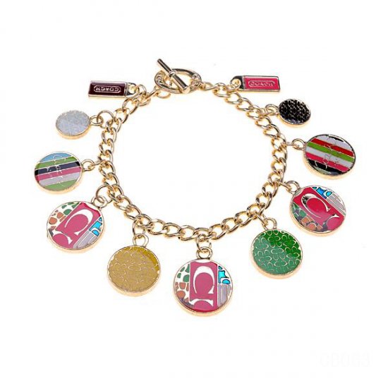 Coach Fashion Logo Gold Bracelets CWP - Click Image to Close